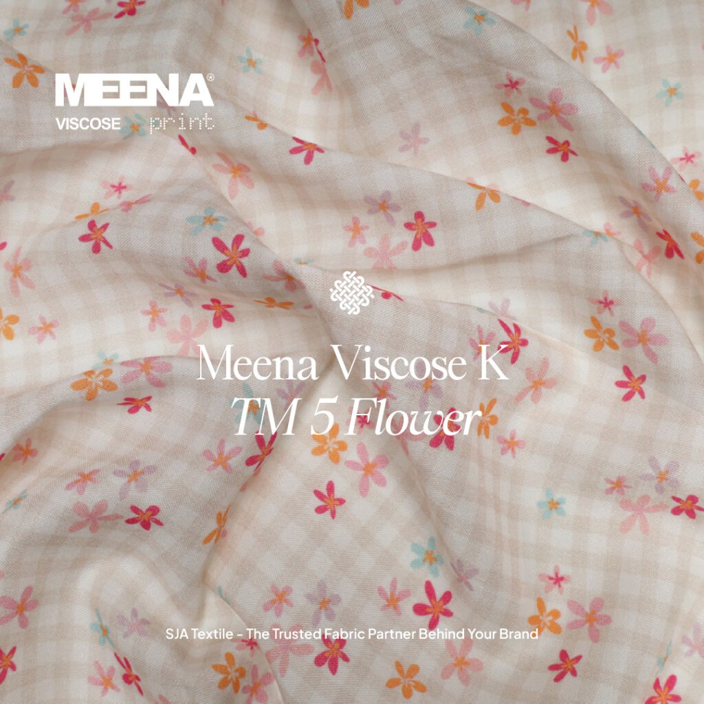 Kain Rayon Meena Viscose F Flower 8 - Toko Kain Bandung SJA Textile