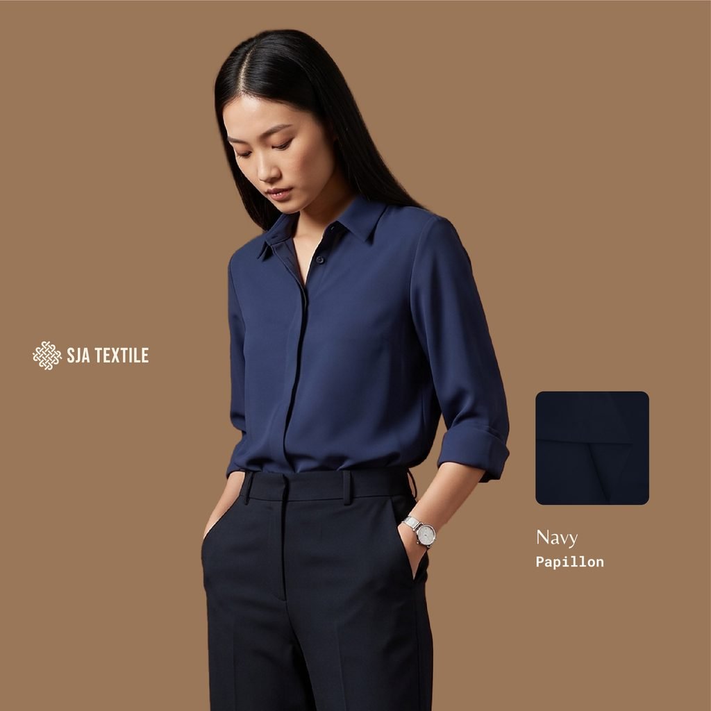 tren warna lebaran 2027 classic navy - sja textile toko kain