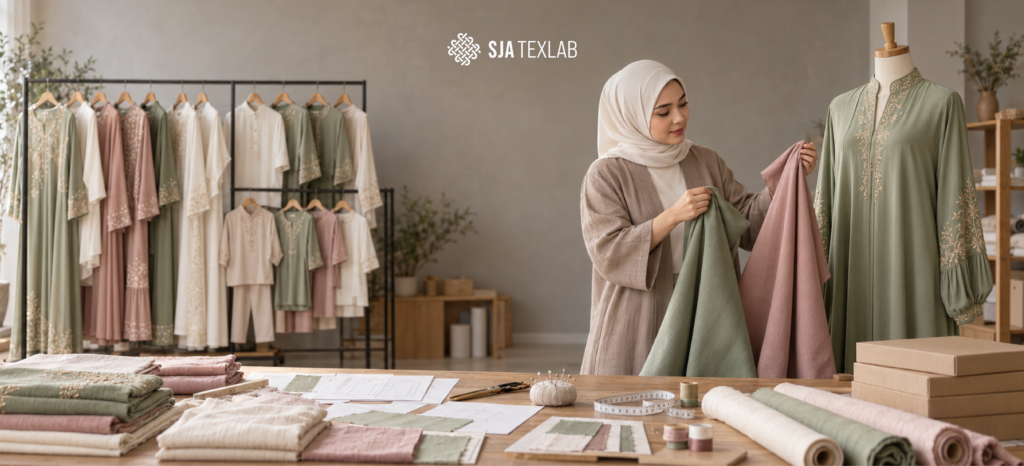 ilustrasi brand owner fashion - kapan lebaran 2027 cek tips produksi baju lebaran