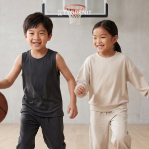 ilustrasi bahan baju olahraga anak - bamboo skin