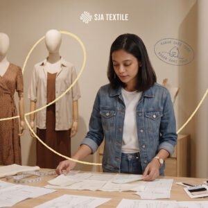 Tips mulai brand fashion sendiri untuk pemula dari toko kain bandung sja textile
