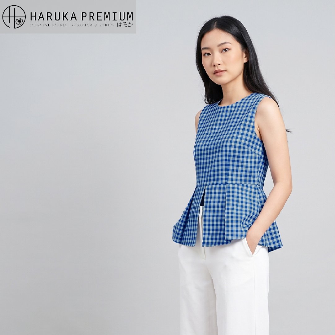 Kain katun Haruka 0306 Jade Series Blue Seal - Toko Kain Bandung SJA Textile-