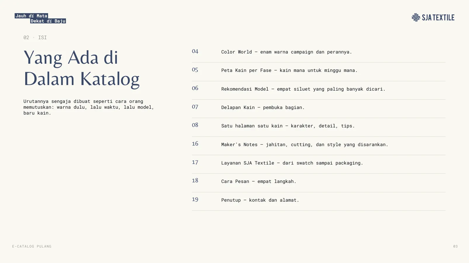 Halaman 3 katalog PULANG